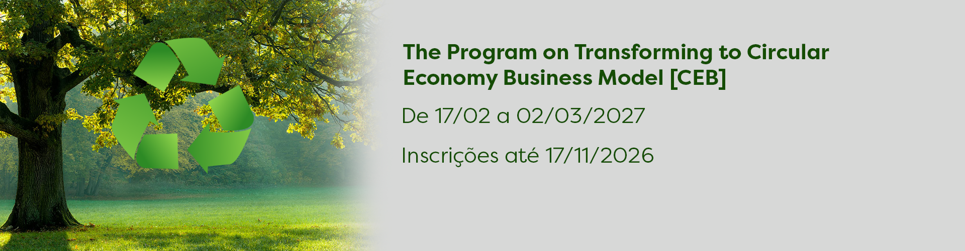 The Program on Transforming to Circular Economy Business Model [CEB]